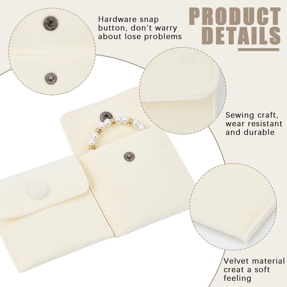 白色按扣首饰袋 (5)