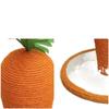 Tabla Rascadora para Gatos Zanahoria Tabla Rascadora para Gatos Vertical Sisal Columna Rascadora para Gatos Mascota Gato Estante para Trepar Juguete para Gatos Cilíndrico Afilador de Uñas