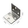 Soporte de Ángulo Reforzado de Acero Inoxidable 304 de Pared Gruesa Soporte de Estante en Ángulo Recto Hoja de Hierro Reforzada Mesa de Madera Maciza Silla Gabinete Esquina de Cama Ángulo de Hierro en Forma de L