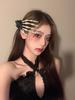 Diadema de Calavera para Halloween Estilo Oscuro Accesorios para el Cabello Cosplay Lolita No Muerto Vampiro Diadema de Encaje