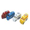 Autobús Escolar de Plástico Deslizante de 8 cm Modelo de Escena de Tráfico Mini Bus Juguete Decoración de Escena de Carretera Mesa de Arena