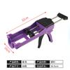 Pistola para pegamento de juntas de belleza para azulejos de cerámica, venta al por mayor, manual para ahorrar trabajo, construcción de juntas de belleza, herramientas manuales, plástico, tubo doble, pistola para pegamento de juntas de belleza