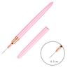 Nuevo Set de Pinceles para Herramientas de Nail Art Transfronterizo Barra de Metal Rosa Pincel para Pintar Pluma para Flores Tipo Tubo de Aguja Lápiz de Línea de Tracción