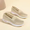 Zapatos de Malla de Verano 2024 Tipo Mocasín para Madres, Personas de Mediana Edad y Mayores, Zapatos de Tela Old Beijing, Suela Suave Antideslizante, Zapatos para Mujer
