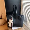 Bolso Tote para el Trayecto Diario de Estudiante 2026 Nuevo de Gran Capacidad con Correa al Hombro Bolso Cubo Versátil Retro