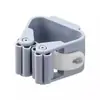 Gancho Soporte Transparente para Mopa Sin Taladro para Baño, Fuerte Clip Adhesivo para Mopa Montado en Pared de Fácil Almacenamiento