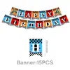 Amazon Tema Motocross Decoração de Festa de Aniversário Conjunto de Talheres Suprimentos de Festa Topper de Bolo Prato de Papel