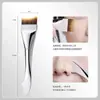 Brocha para Base de Maquillaje Plana en Forma de Media Luna Brocha de Maquillaje de Cabeza Plana Brocha para Base Líquida Sin Marcas Ultra Fina Brocha para Corrector Brocha para Mascarilla