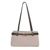 Bolso pequeño texturizado de alta calidad al por mayor para mujer, nuevo estilo verano 2026, bolso de hombro simple color block, bolso de axila para el trabajo