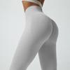 Pantalones Deportivos de Fitness Yoga de Alta Elasticidad Sin Costuras Transfronterizos Europeos y Americanos, Pantalones Levanta Glúteos, Pantalones de Pilates para Correr Fitness de Glúteo de Durazno para Mujer