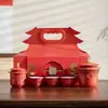 Copo Rápido Cultural e Criativo Estilo Chinês Cidade Proibida com Tampa Caneca de Cerâmica para Escritório Copo com Separação de Chá e Água Caixa de Presente de Alta Qualidade Lembrança