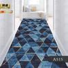 Alfombra sencilla recortable para puerta de entrada, pasillo, escaleras, 3D, larga, para el hogar y el hotel.