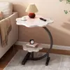 Mesa auxiliar de lujo ligero, estante minimalista para mesita de noche, mesa lateral para sofá de sala de estar, mesa de café pequeña simple, mesita de noche fácil (envío gratis)