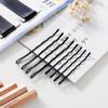 Pasador Negro con Bordes Pintados en Spray, Pinza para Flequillo, Accesorio para el Cabello, Pinza en Forma de U para Fijar Peinados Recogidos Ondulados, 10 Pinzas para el Cabello