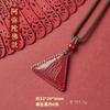 Colgante de cinabrio púrpura dorado natural de alto contenido, hebilla de seguridad, calabaza, Buda Maitreya, Guanyin, gota de agua, zorro, colgante para hombres y mujeres