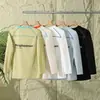 ¡Alternativa Asequible! Diseño de Bloques de Color Exterior Ligero Secado Rápido Deportes Ciclismo Entrenamiento Camiseta de Manga Larga 9185