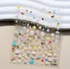 Pegatinas de Arte para Uñas Simples, Delgadas y Resistentes Estilo Y2K Populares Lindas Pegatinas para Uñas Venta al por Mayor de Fábrica Estilo Japonés Pegatinas de Flor de Graffiti