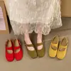 Zapatos Planos Versátiles de Moda con Punta Cuadrada 2026, Zapatos Bajos de Suela Suave, Zapatos Mary Jane con Correa de Hebilla, Nuevos Zapatos Planos para Mujer