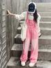 Traje de peto para niñas primavera y otoño 2024 nuevo ropa dopamina estilo occidental para niños grandes pantalones casuales de otoño para niños