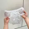 Habitación de Flores Sueño Encantado~Panty de Encaje Jacquard Sexy Francés para Mujer Puro Deseo Cómodo Ajustado a la Cadera Algodón Puro en la Entrepierna Braguitas para Dama