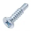 Tornillos autorroscantes de acero al carbono con cabeza de cruz y cabeza avellanada, que cumplen con los estándares nacionales, con recubrimiento de zinc azul, tornillos autorroscantes de cabeza plana, M3.5, M4.2, M4.8