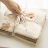 Juego de Ropa de Cama Fresco de Cuatro Piezas Estilo Ins para Primavera y Verano, Funda de Edredón de Algodón Puro Lavado, Juego de Sábanas Ajustables de Tres-Cuatro Piezas para Estudiantes