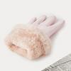 Guantes Térmicos de Invierno para Adulto con Lazo Lindo, Compatibles con Pantalla Táctil, Forrados de Felpa, Gruesos, Amigables con la Piel y Cálidos