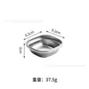 Plato de Condimentos para Olla Caliente Japonesa y Coreana de Acero Inoxidable 304, Plato para Salsa de Barbacoa, Plato Dorado Estilo Coreano, Plato Pequeño con Dos o Tres Compartimentos