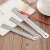 Regla de Acero Engrosada, Regla Dura, 30cm, 20cm Regla Recta, Regla Infantil de Aleación de Aluminio de Acero, Regla de Acero para Estudiantes, 15cm