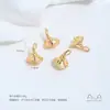 Base de Colgante de Cono de Helado Sombrero de Bruja Chapada en Oro de 14K para Pulseras, Collares y Dijes de Cuentas Hechos a Mano DIY