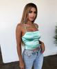 Top de seda con tirantes y espalda descubierta para mujer, estilo club nocturno, sexy, de color sólido, estilo europeo y americano, para verano