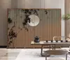 Biombo Estilo Chino para Sala de Estar, Oficina, Plegable, Móvil, Sencillo, Moderno, Lujo Ligero, Dormitorio, Bloqueo de Oficina, Metabo