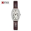 Reloj nuevo de marca OFNS, reloj de moda con escala romana, reloj retro para mujer, reloj de nicho en forma de barril de alta gama, venta al por mayor
