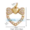 M07 M41B Acessórios de joias DIY amor estrela concha pérola cor zircônia pingente
