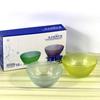 Tazón de Vidrio Transparente Cristal para Ensalada de Frutas Tazón Diamante Juego de Tazones de Regalo para Actividad de Joyería de Cuatro Piezas Venta al por Mayor