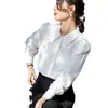 Toma Real de Ropa de Mujer de Primavera 2025 Nueva Camisa Blanca para Mujer Principios de Primavera Tops Coreanos Ligeros y Maduros Ropa Interior