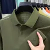Camisetas de Manga Corta para Hombre de Verano Nuevas Transfronterizas Tops para Hombres de Mediana Edad Negocios Cuello de Solapa Casual Holgadas Camisetas Polo para Hombre