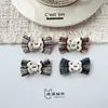 INS Cuadros Encaje Dobladillo Botón Tela Moño Accesorios DIY Bolsa Zapato Flor Sombrero Accesorios Ropa Accesorios