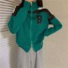 Suéter feminino 2023 Inverno design sentido nicho novo estilo pequeno estilo pequeno estilo duplo zíper duplo gola rolê cor de contraste casaco de malha