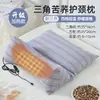 Almofada de Trigo Integrada com Aquecimento Elétrico para Dormir da Coluna Cervical, Almofada Triangular de Tração Antidobramento, Almofada Cervical Triangular de Suporte e Conforto