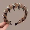 Diadema Retro Tejida de Otoño e Invierno Envolvente para la Parte Alta de la Cabeza para Mujer 2026 Nuevo Estilo Diadema con Dientes para Lavarse la Cara