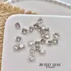 5A Base Banho Flash Zircônia Nail Art Diamante Luxo Branco Alta Qualidade Coração de Pêssego Quadrado Gordo Zircônia Nail Art Joia Diamante