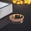 Comercio electrónico transfronterizo europeo y americano anillo liso simple de venta caliente diseño de nicho de nivel superior para mujer r4983a
