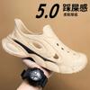 Sapatos Croc Masculino Verão Esportivos Novo Roupa Externa Sola Grossa Antiderrapante Anti-Odor Resistente ao Desgaste Sapatos de Praia Sandálias Respiráveis para Homem