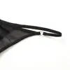Panty sexy de malla estilo europeo y americano para mujer con tiras finas y hebilla metálica, transparente, sexy y seductor, talla grande, tanga transpirable y ligero