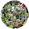 Múltiplos Conjuntos de 50 Adesivos de Grafite de Equipamentos Temáticos Militares, Adesivos Decorativos à Prova d'Água para Celulares e Computadores, Adesivos para Cadernos e Agendas no Atacado