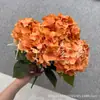 Paquete de 54 Piezas de Flor de Hortensia Artificial Paleta de Hortensia Boda Ramo Retro de Tela de Hortensia Color Otoño Hogar Exportación