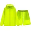 Ropa de Protección Solar de Verano Nueva para Hombres y Mujeres con Logo Personalizado, Ligera y Transpirable, Cortavientos para Deportes al Aire Libre y Ocio con Capucha