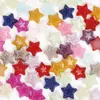 Bonito Cor Cinco Pontas Estrela Flor Bow ABS Pearl frisado DIY Acessórios Material Nail Art Phone Case Patch