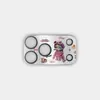 Adecuado para protector de lente de Apple 17P/17PM/18P/18PM con diseño de graffiti de dibujos animados, accesorio de teléfono lindo y estilo femenino